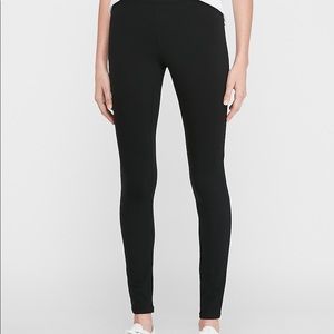 Express medium high waist black leggings